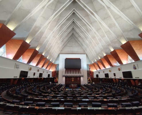 Dewan Rakyat, het Maleisische parlement in Kuala Lumpur, symbool voor de Maleisische e-Invoice SVDP-aankondiging