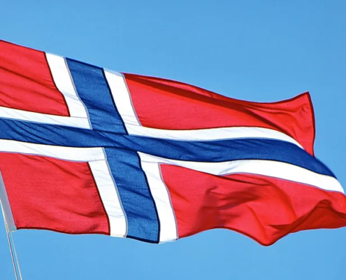 Noorse vlag, symbool voor de Noorse e-facturatieverplichting vanaf 2027